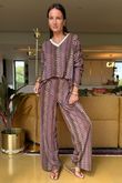 Laundry B Monaco Co ord Set Aubergine /15 =